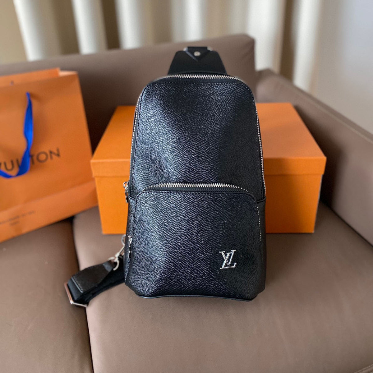 L solid color men's chest bag XC24092728