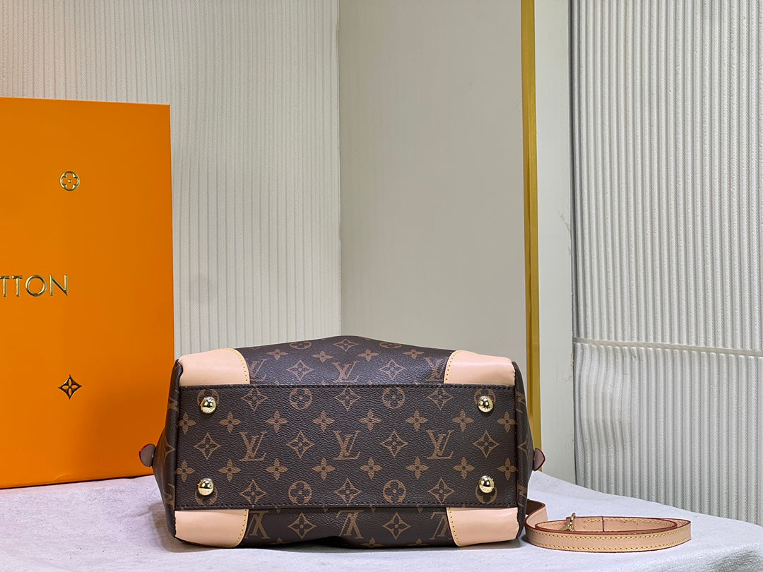 Canvas Leather Tote Bag