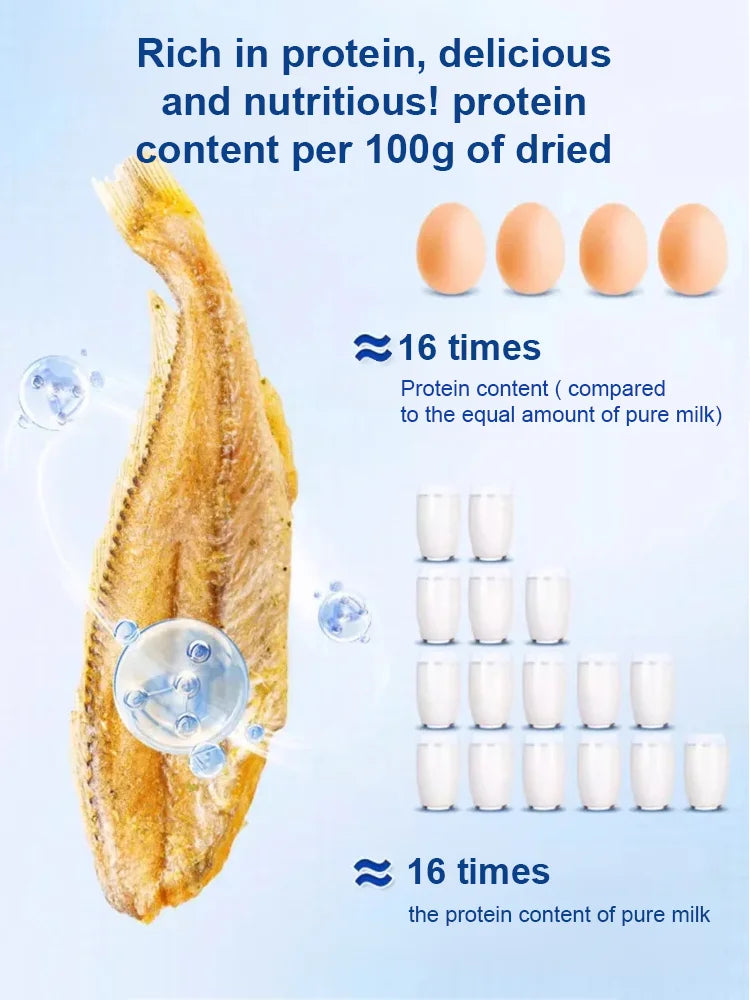 🔥【Goldfish Crisps: Crunch Beyond Chips】Crispy Fried Yellow Croaker, Ready-to-Eat Dried Fish.