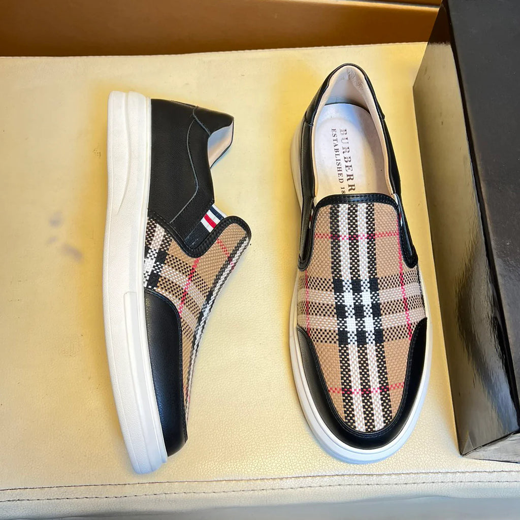 Men's Plaid Casual Single Shoes 1025021205
