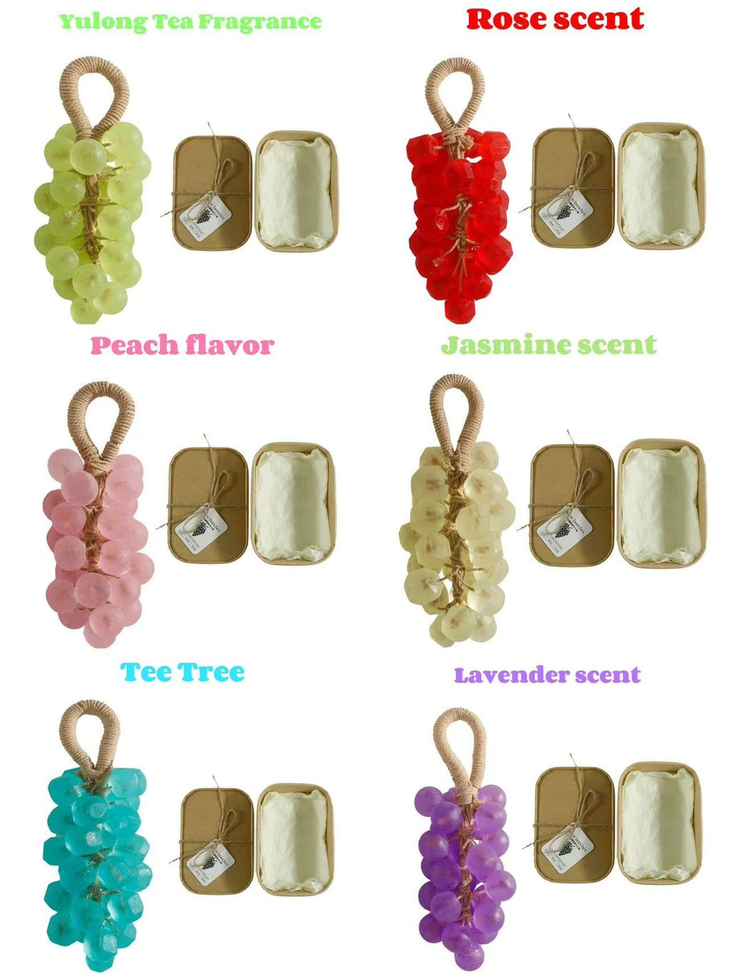 🎁🔥Hot Sale🔥Personalized Original Handmade Crystal Grape Soap Gentle Cleansing Soap