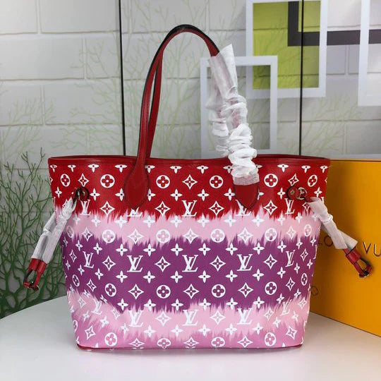 High-end Old Flower Colourful Swoosh Shopping Bag 1024121912