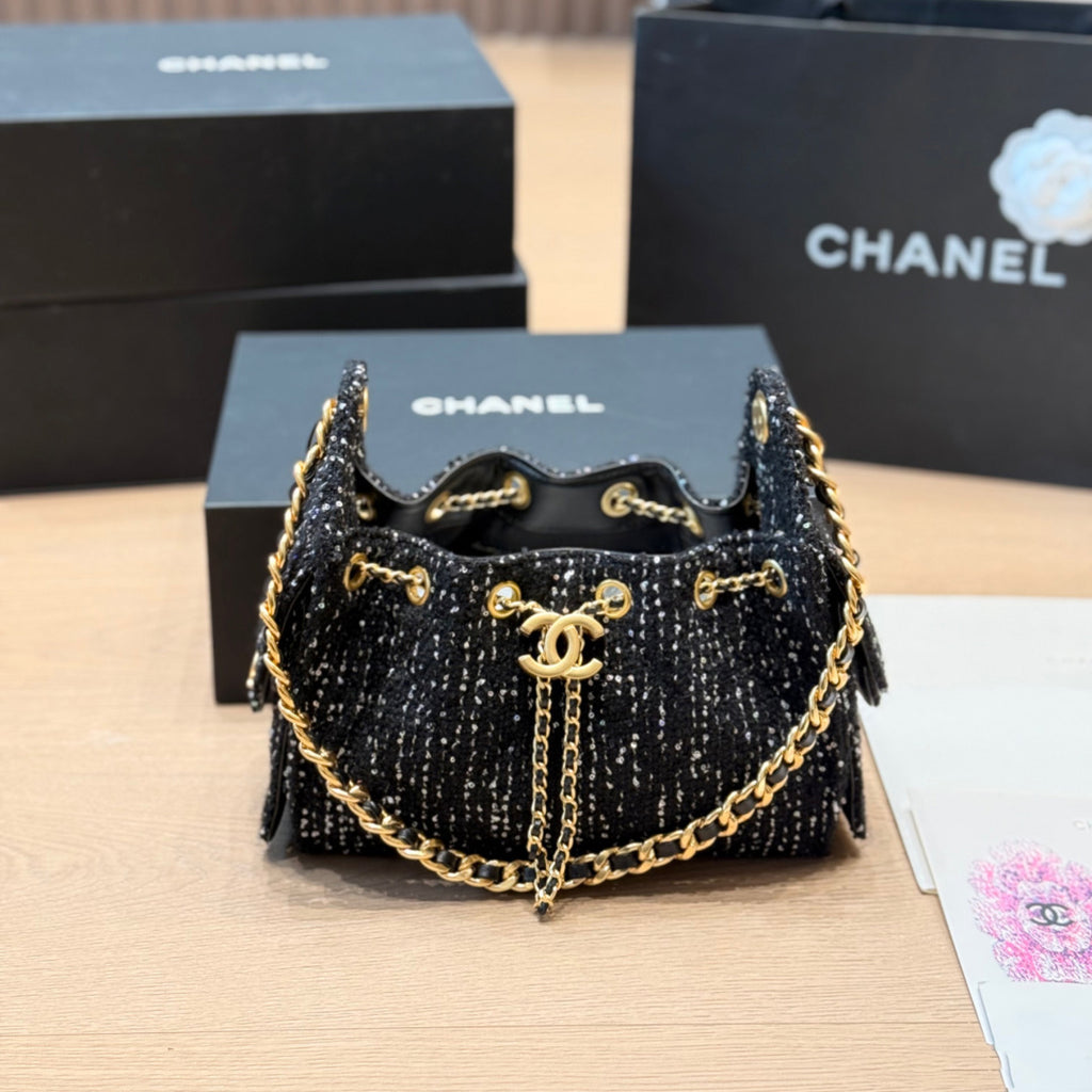 CNL Sequin Tweed Bag 1826031604