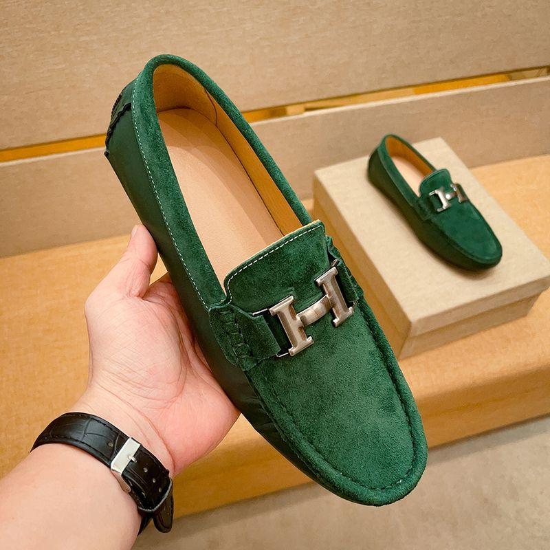 New Breathable Genuine Leather Doug Shoes Men's Loafers 1024031207