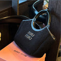 MIU new lambswool tote XC24092301