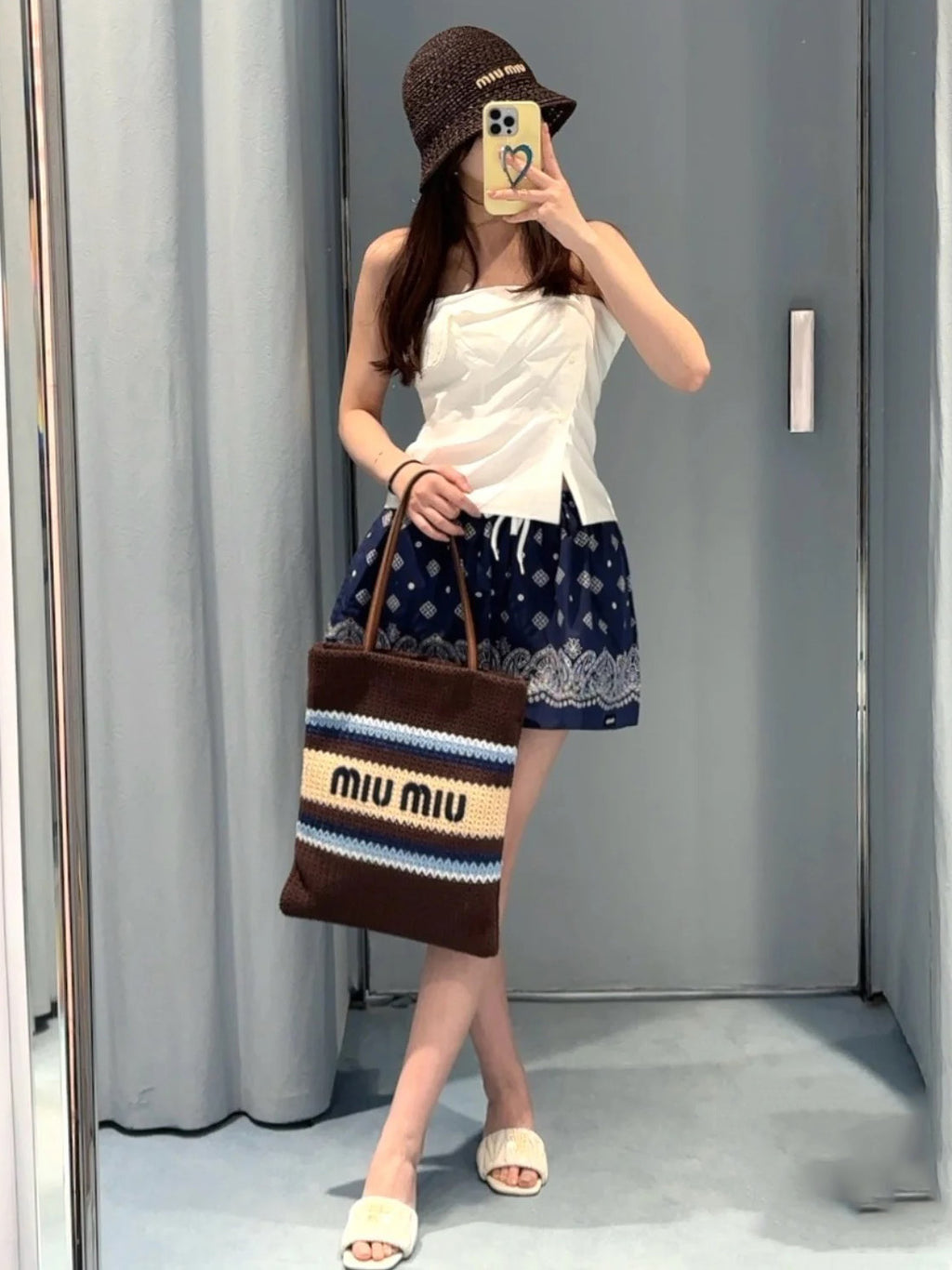 MM Woven beach bag 1825062308