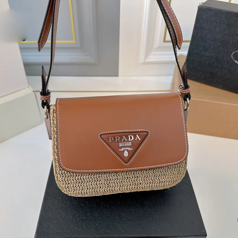 New Pr Straw Crossbody Bag 1025021309