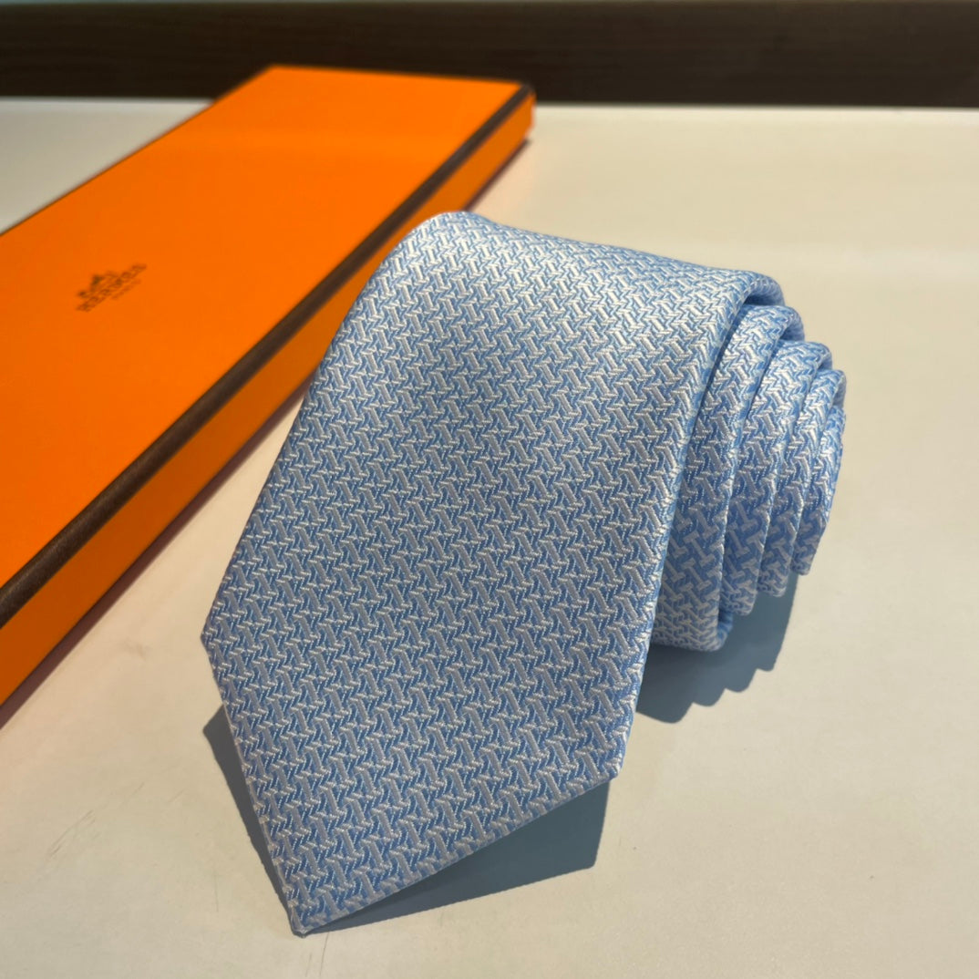 Geometric H pattern tie 1824053001