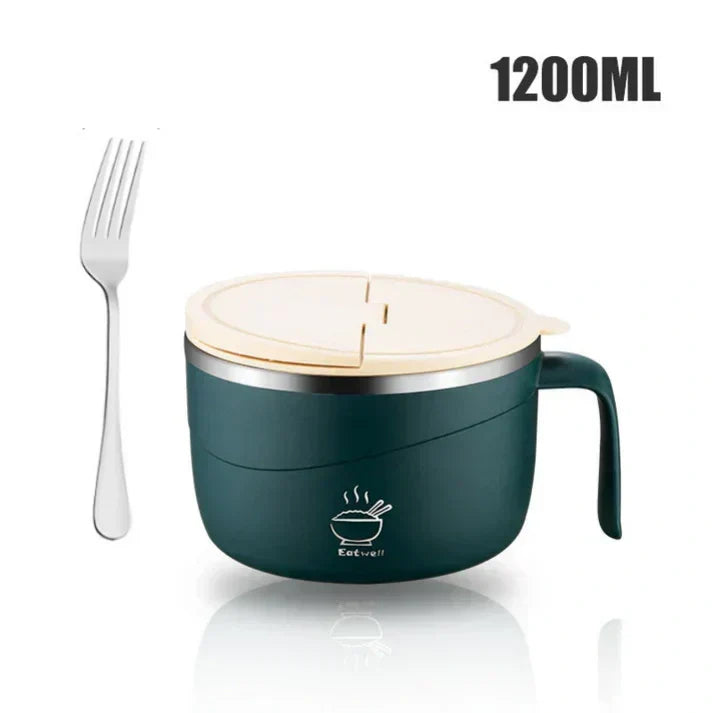 💕304 Stainless Steel Multi-Purpose Anti-Scald Large-Capacity Instant Noodle Bowl