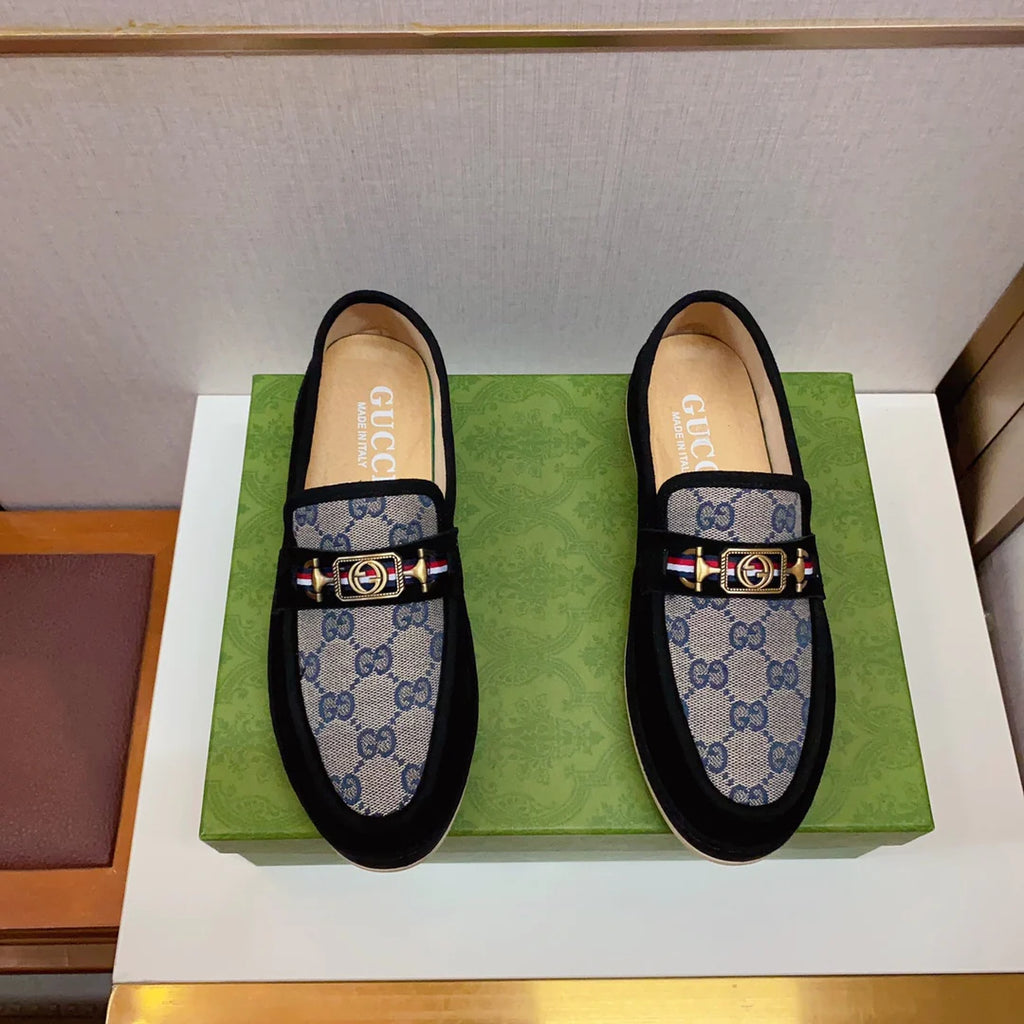 Trendy classic printed men's casual loafers 1024040115