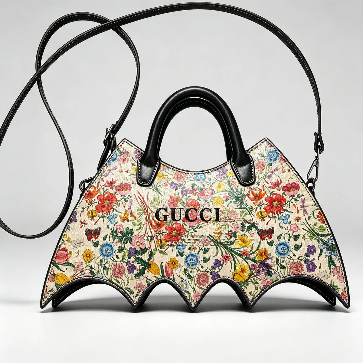 New Stylish Leather GG Bat Handbag 3D1326091736