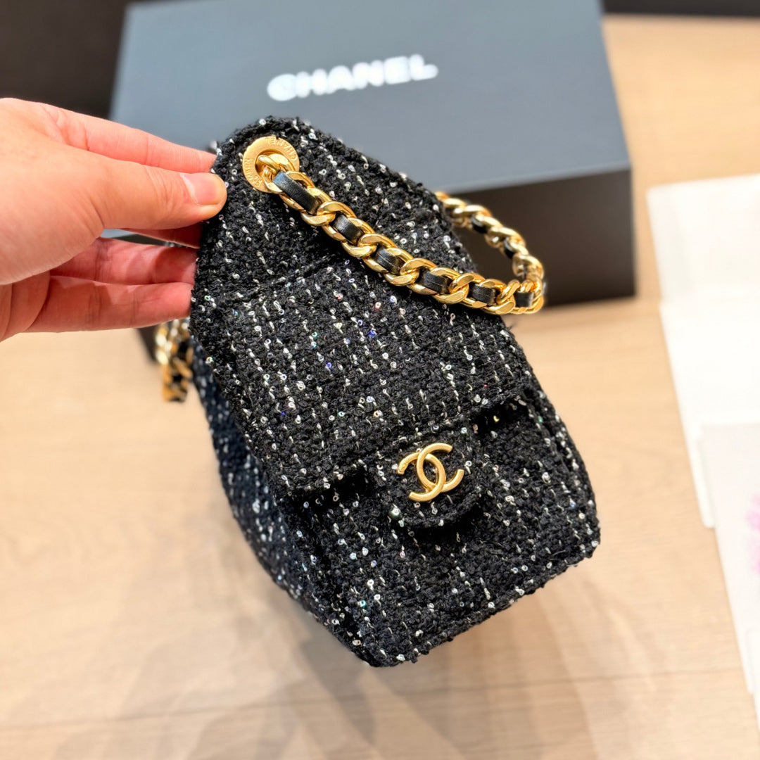 CNL Sequin Tweed Bag 1826031604