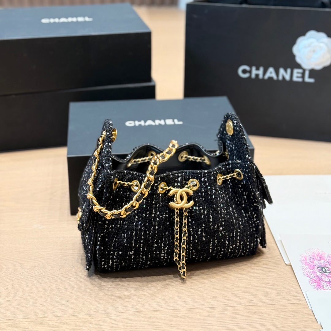 CNL Sequin Tweed Bag 1826031604