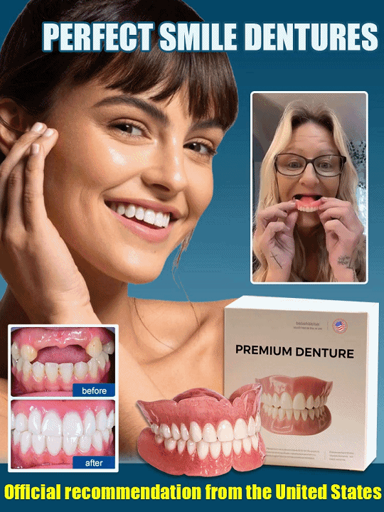 🔥【Finally! Dentures That Let You Eat Apples & Nuts】Perfect Smile Dentures