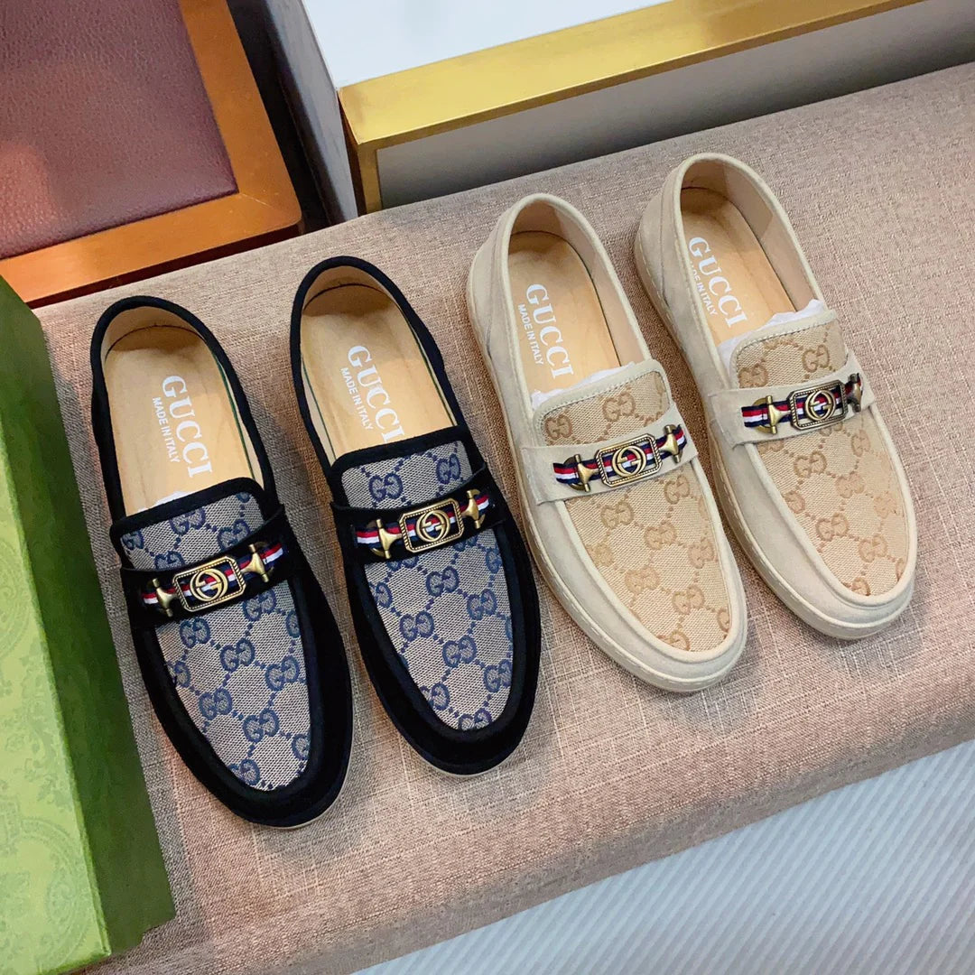 Trendy classic printed men's casual loafers 1024040115