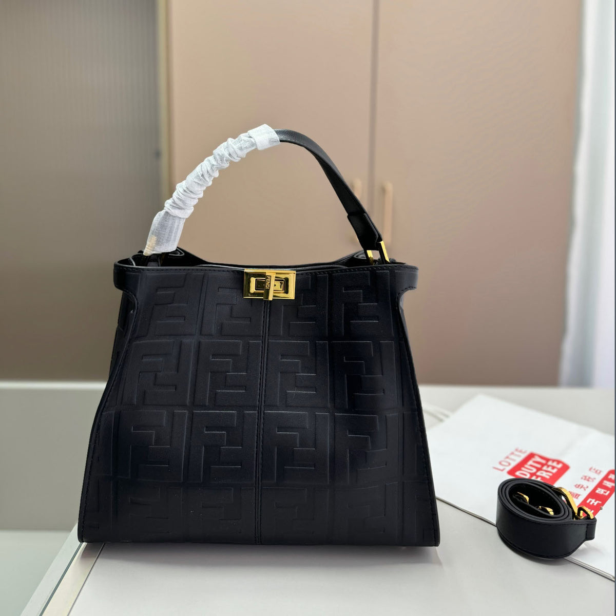 F Classic Embossed Tote Bag XC24092503