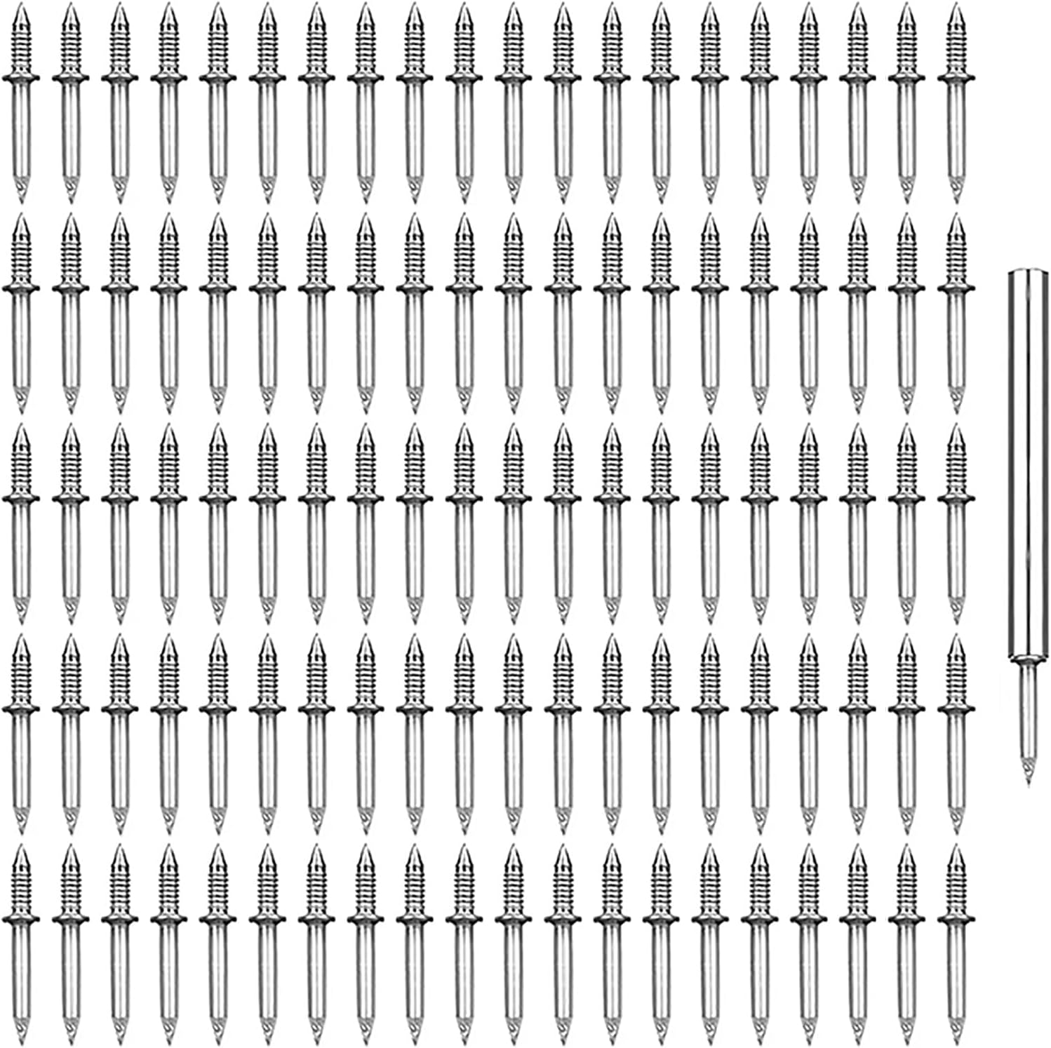 Seamless 2-Sided Nails for Wood