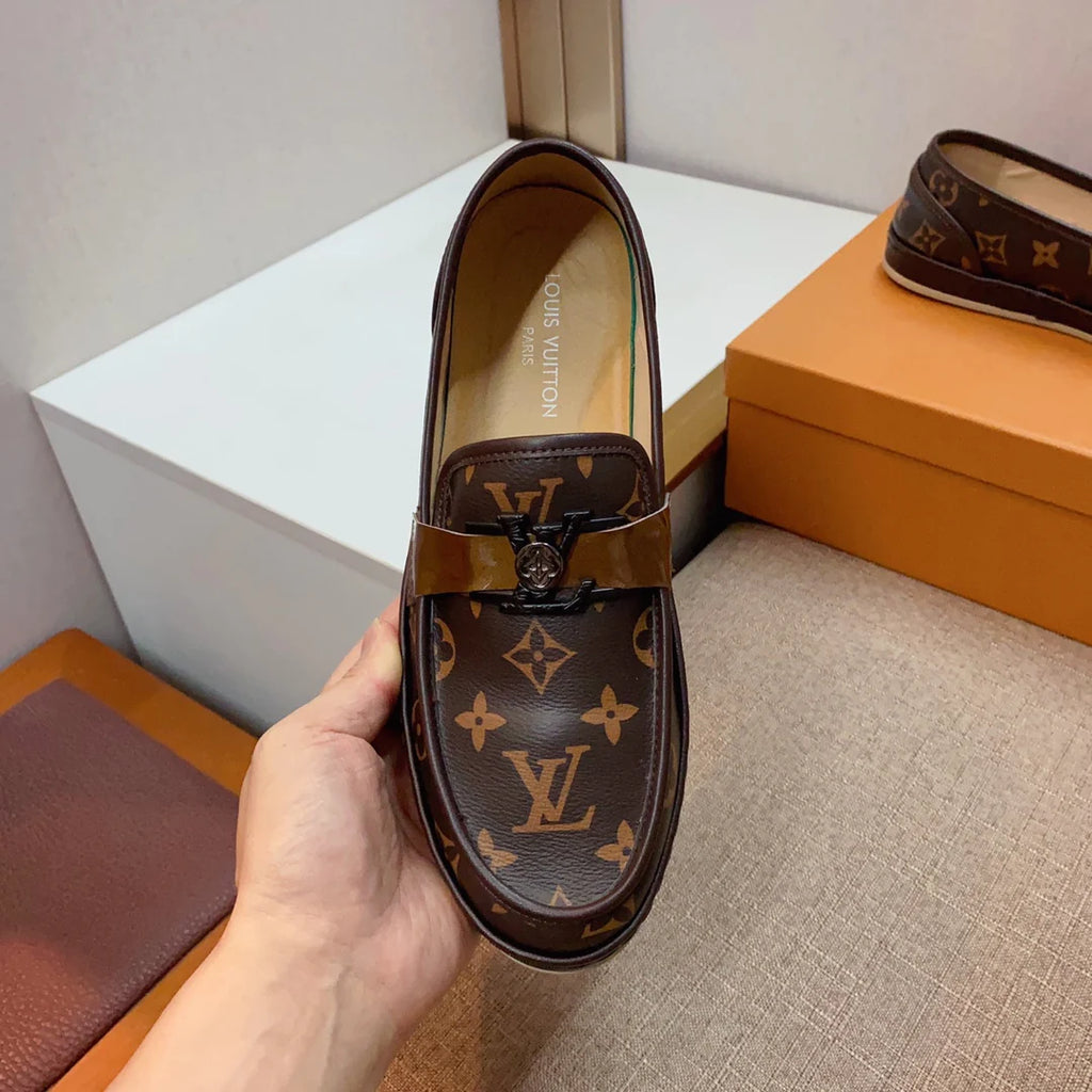 Trendy classic printed men's casual loafers 1024040116