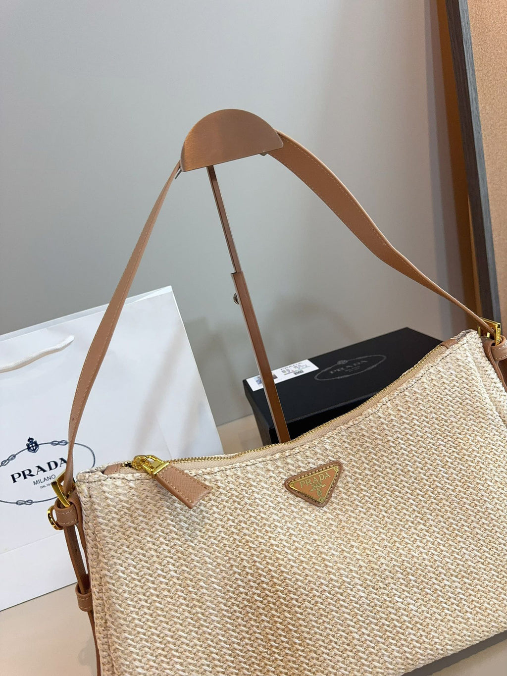 P Straw underarm bag 1825070303
