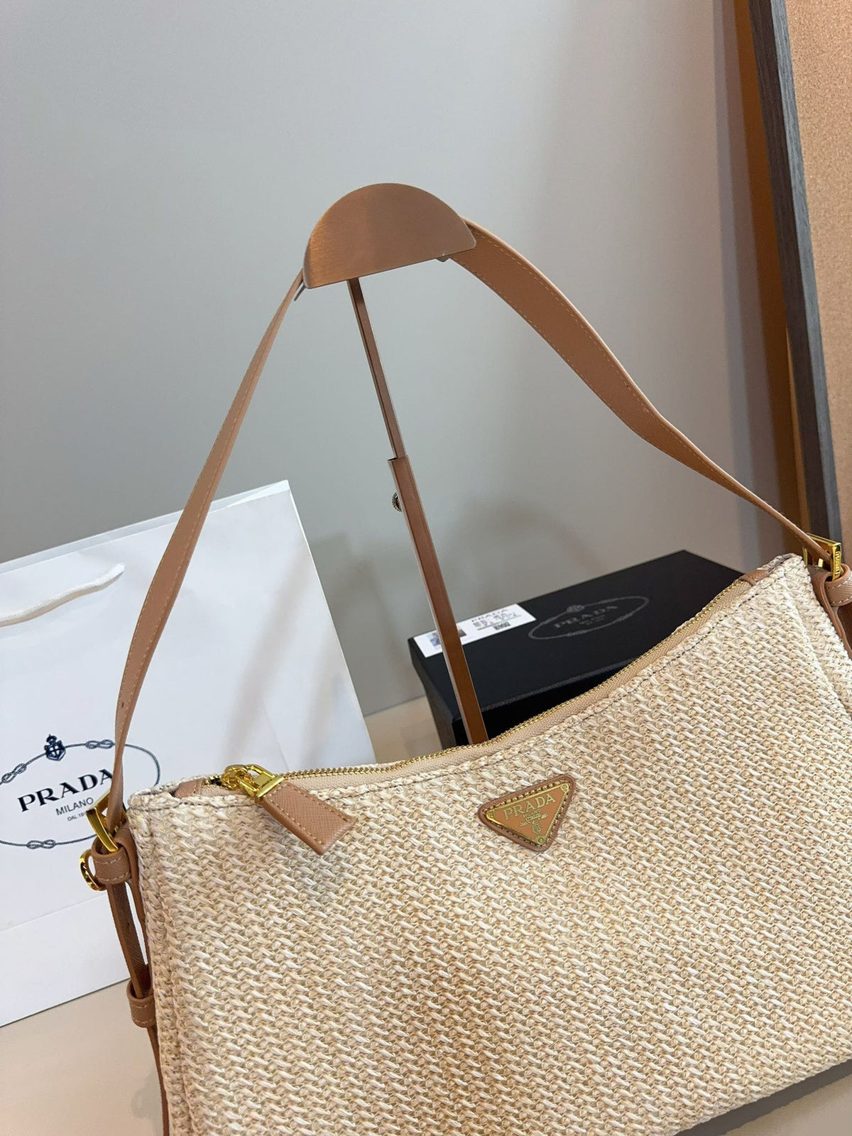 P Straw underarm bag 1825070303