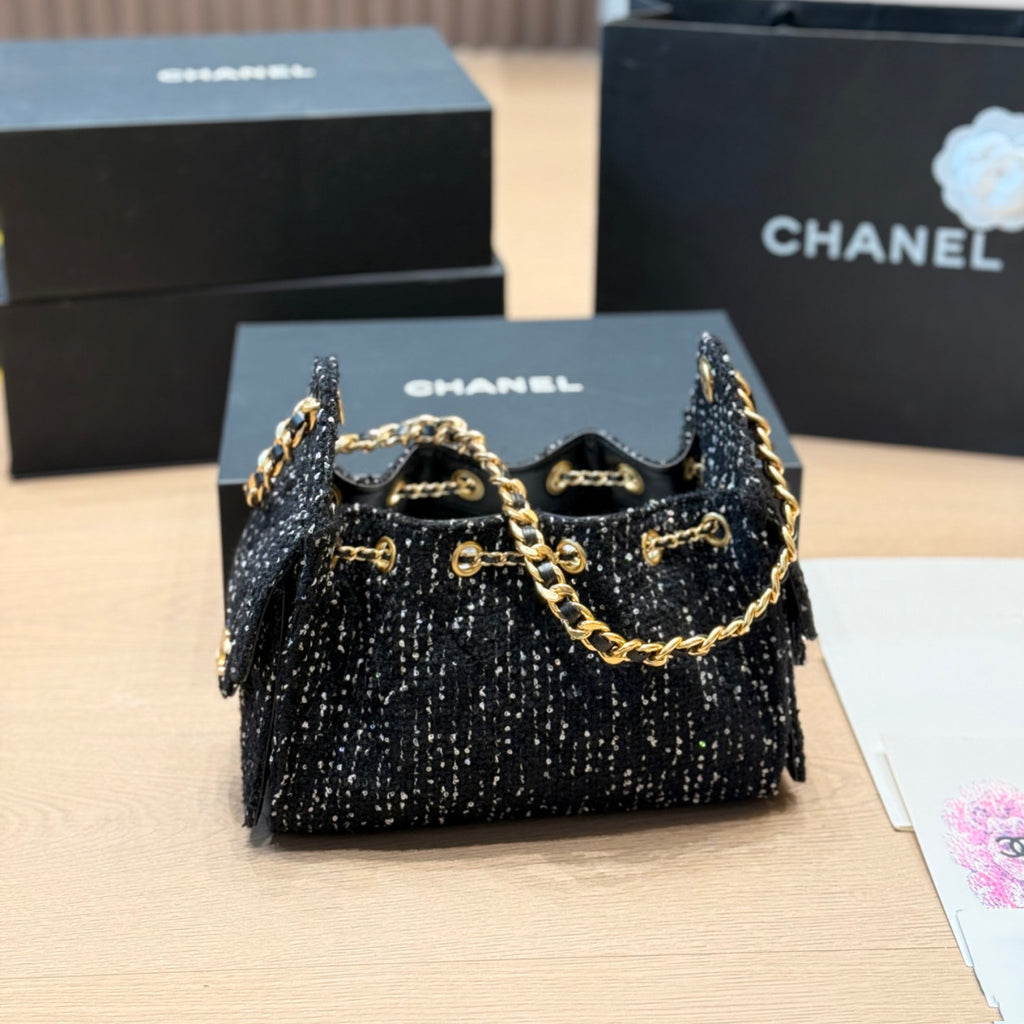 CNL Sequin Tweed Bag 1826031604