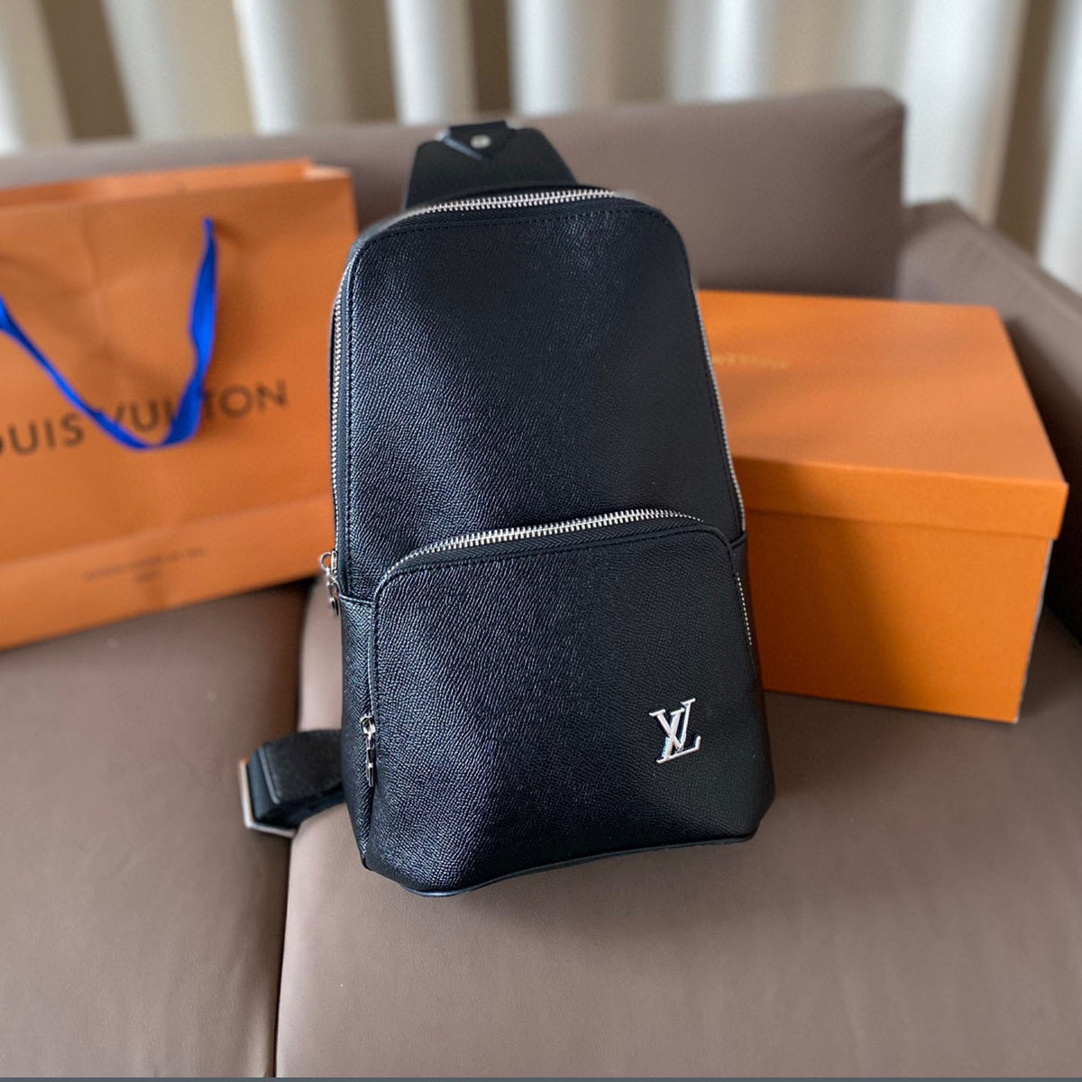 L solid color men's chest bag XC24092728