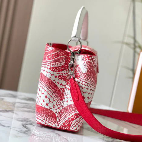 Signature Polka Dot Floral Unisex Handbag 1024121917