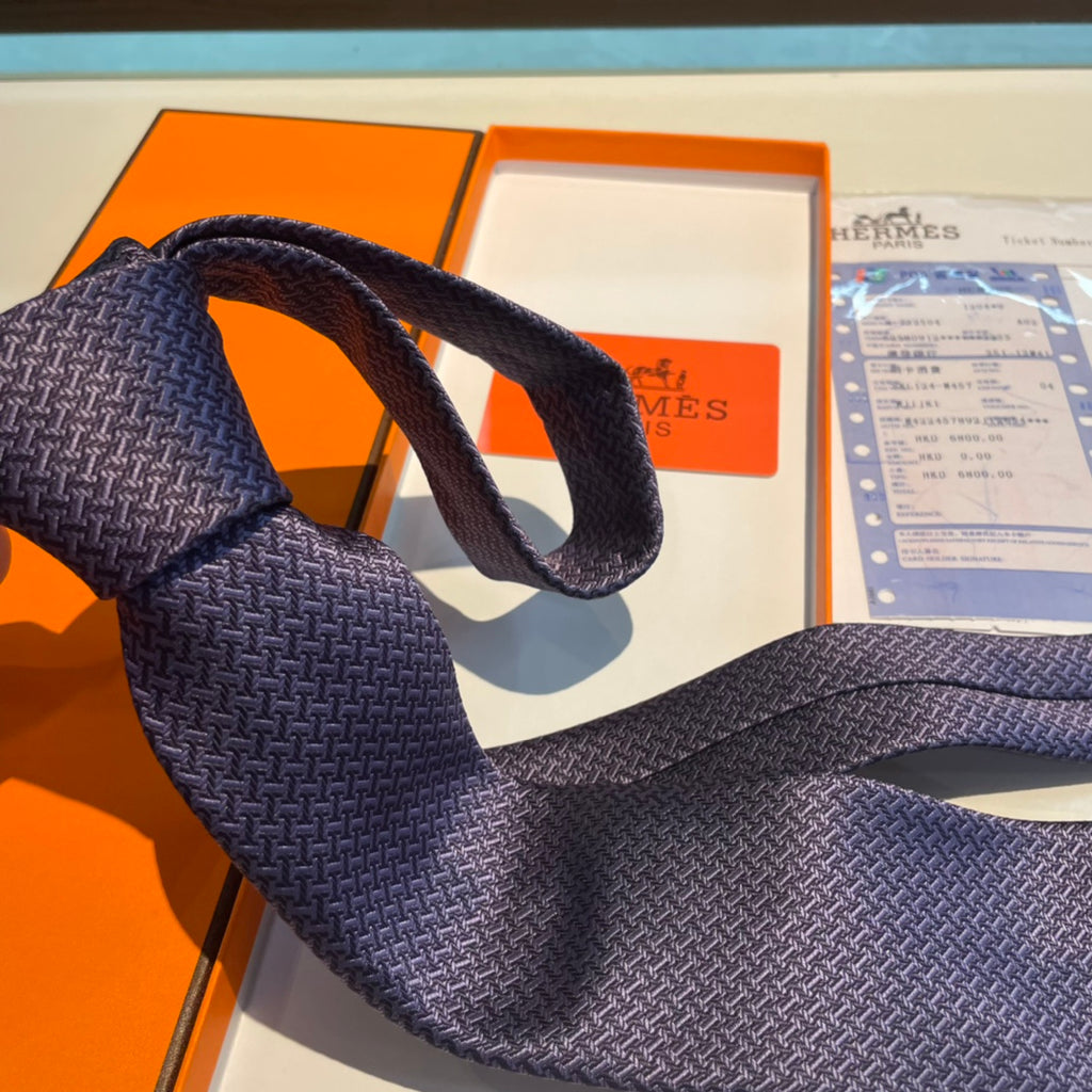 Geometric H pattern tie 1824053001