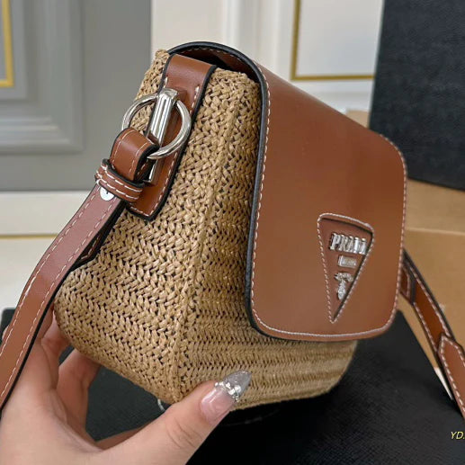 New Pr Straw Crossbody Bag 1025021309