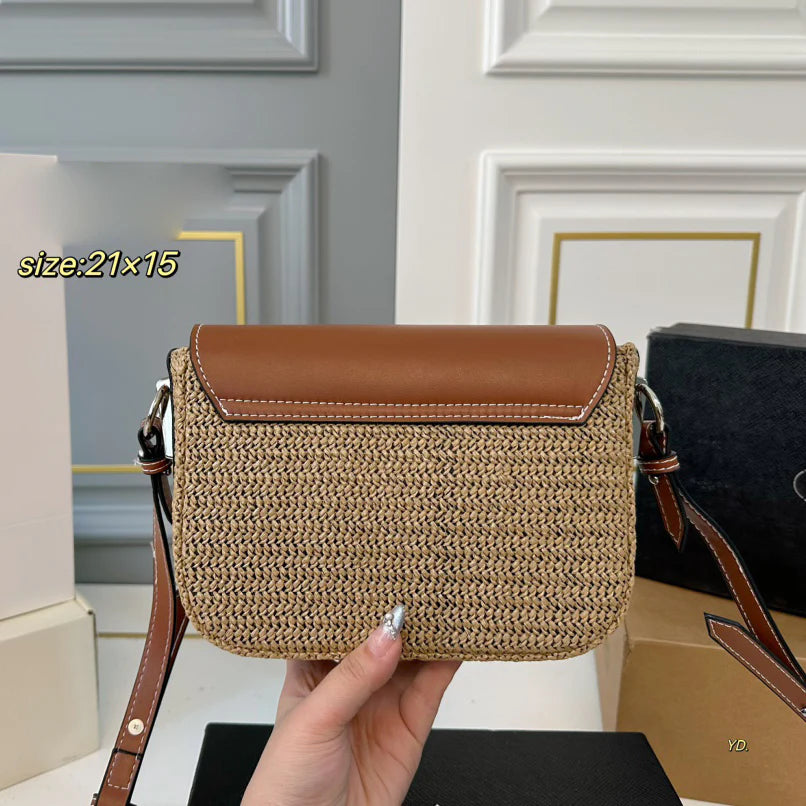 New Pr Straw Crossbody Bag 1025021309