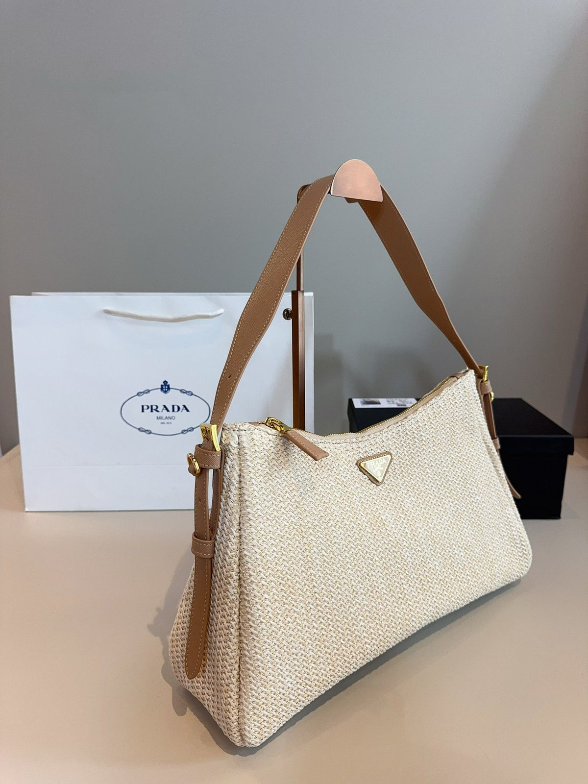 P Straw underarm bag 1825070303
