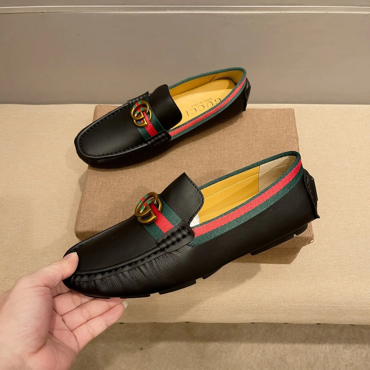 Men's Matching Casual Leather Shoes 1025031417
