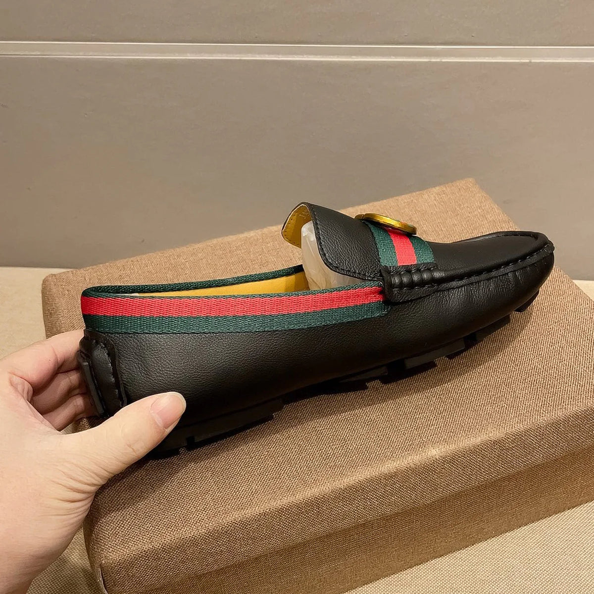 Men's Matching Casual Leather Shoes 1025031417