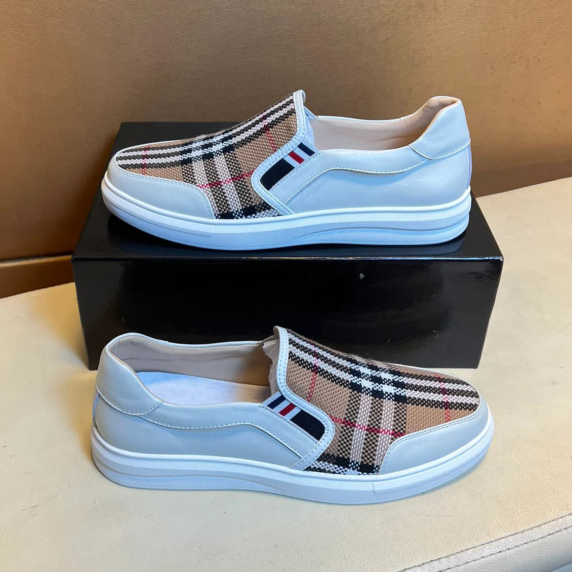 Men's Plaid Casual Single Shoes 1025021205