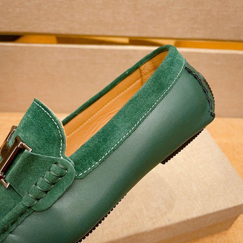 New Breathable Genuine Leather Doug Shoes Men's Loafers 1024031207