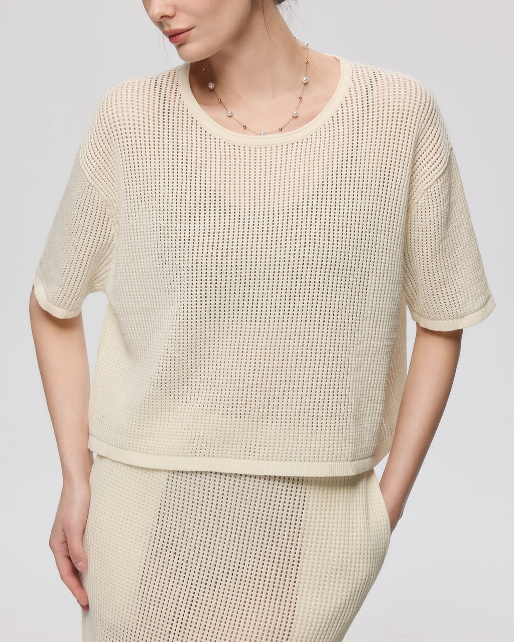 Marina Crochet Tee