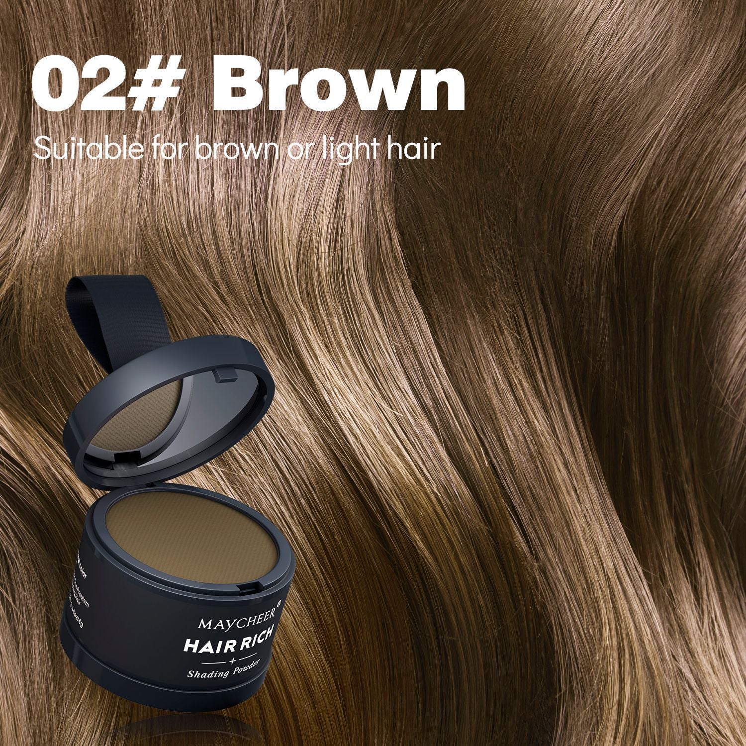 Hairline filler powder, a magical tool for shaping and filling the forehead, waterproof and sweatproof.