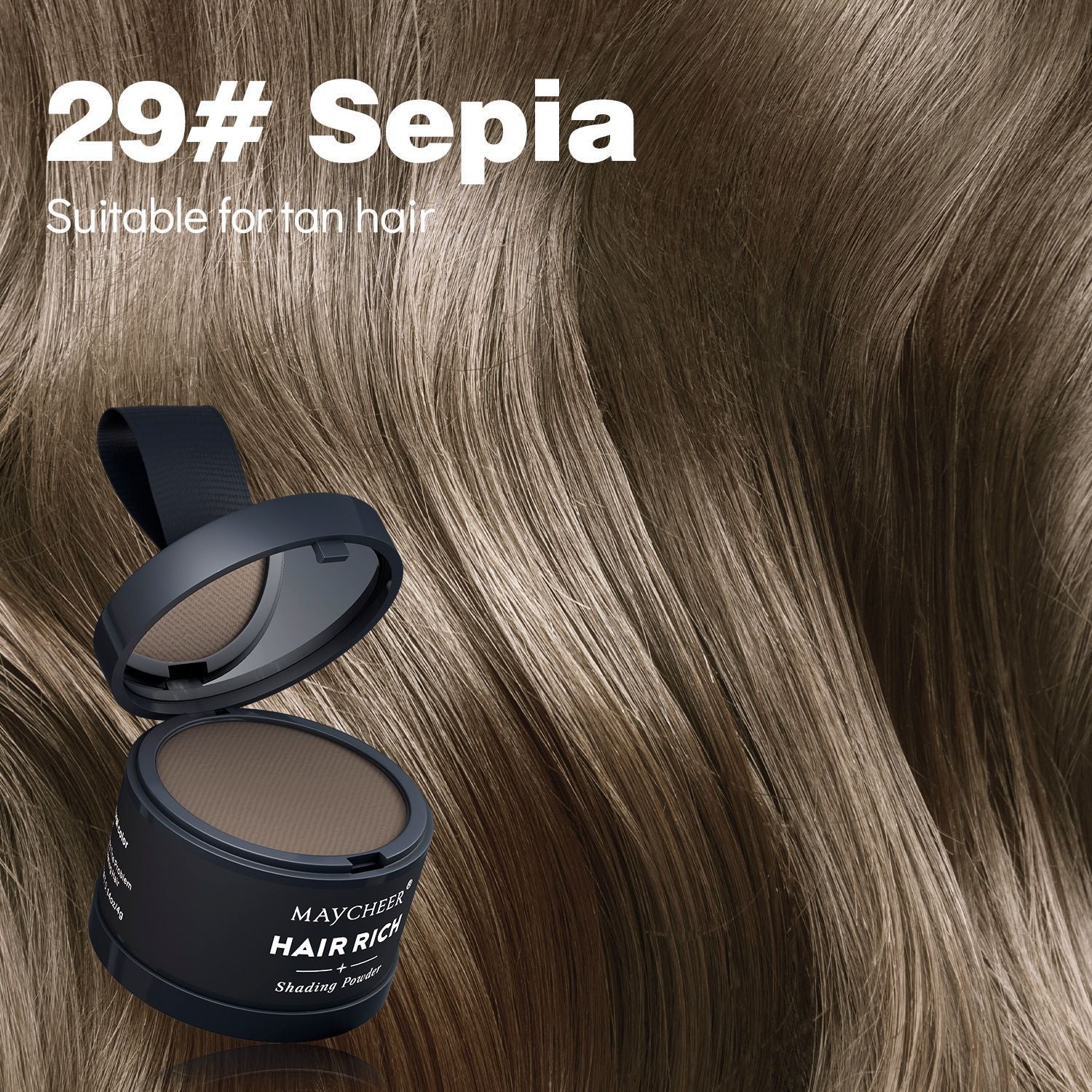 Hairline filler powder, a magical tool for shaping and filling the forehead, waterproof and sweatproof.