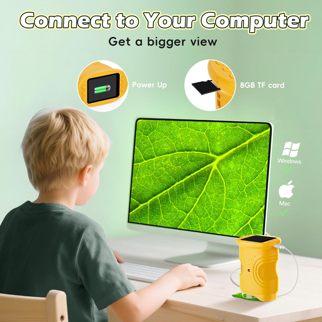 Alotwan Microscope for Kids 1000X Digital