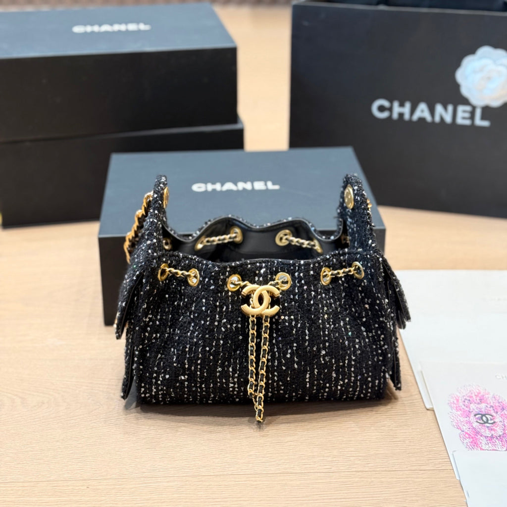 CNL Sequin Tweed Bag 1826031604