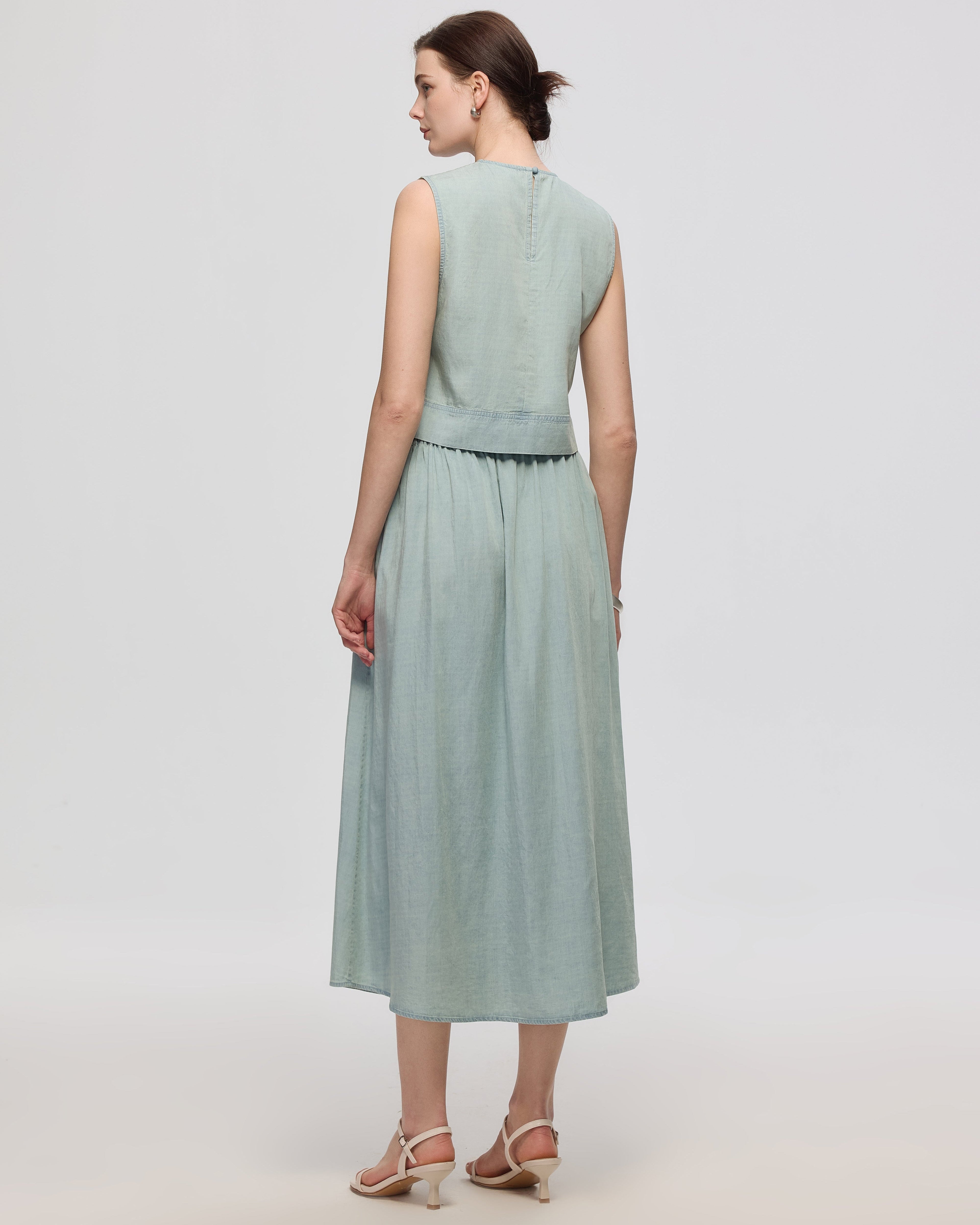 Amaia Pleated Maxi Skirt