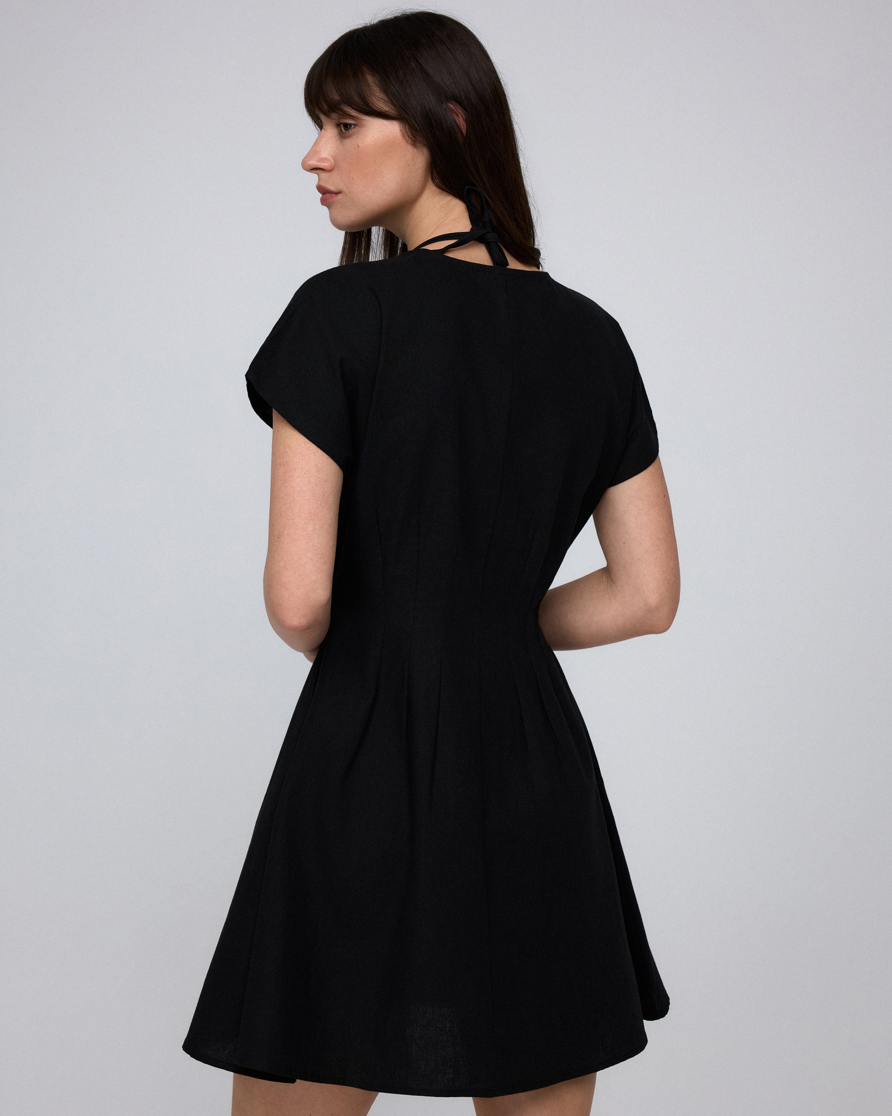 Flora Pleated Shirt Dress