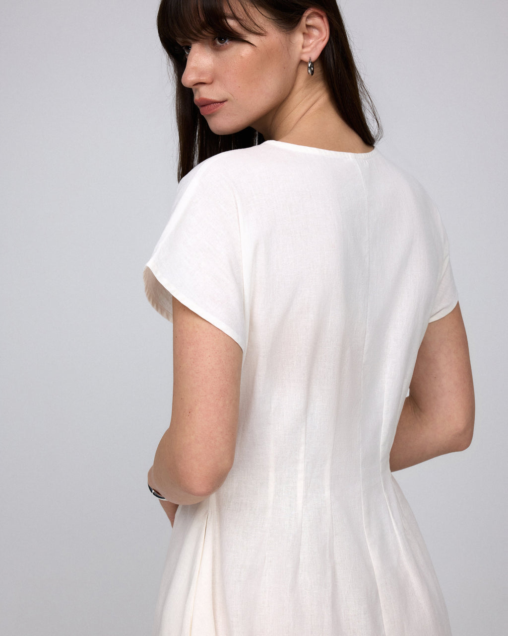 Flora Pleated Shirt Dress
