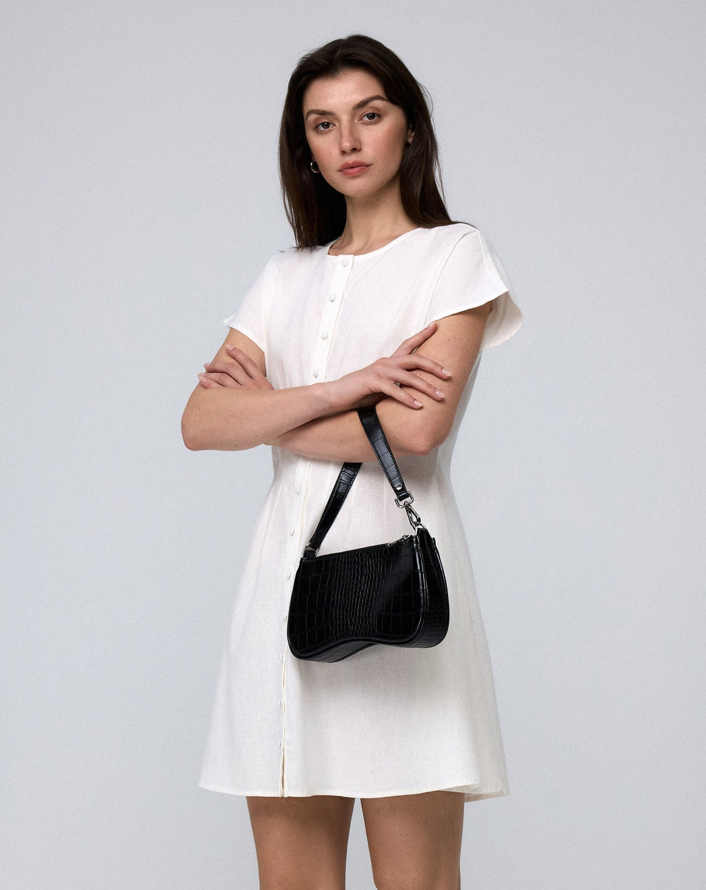 Flora Pleated Shirt Dress