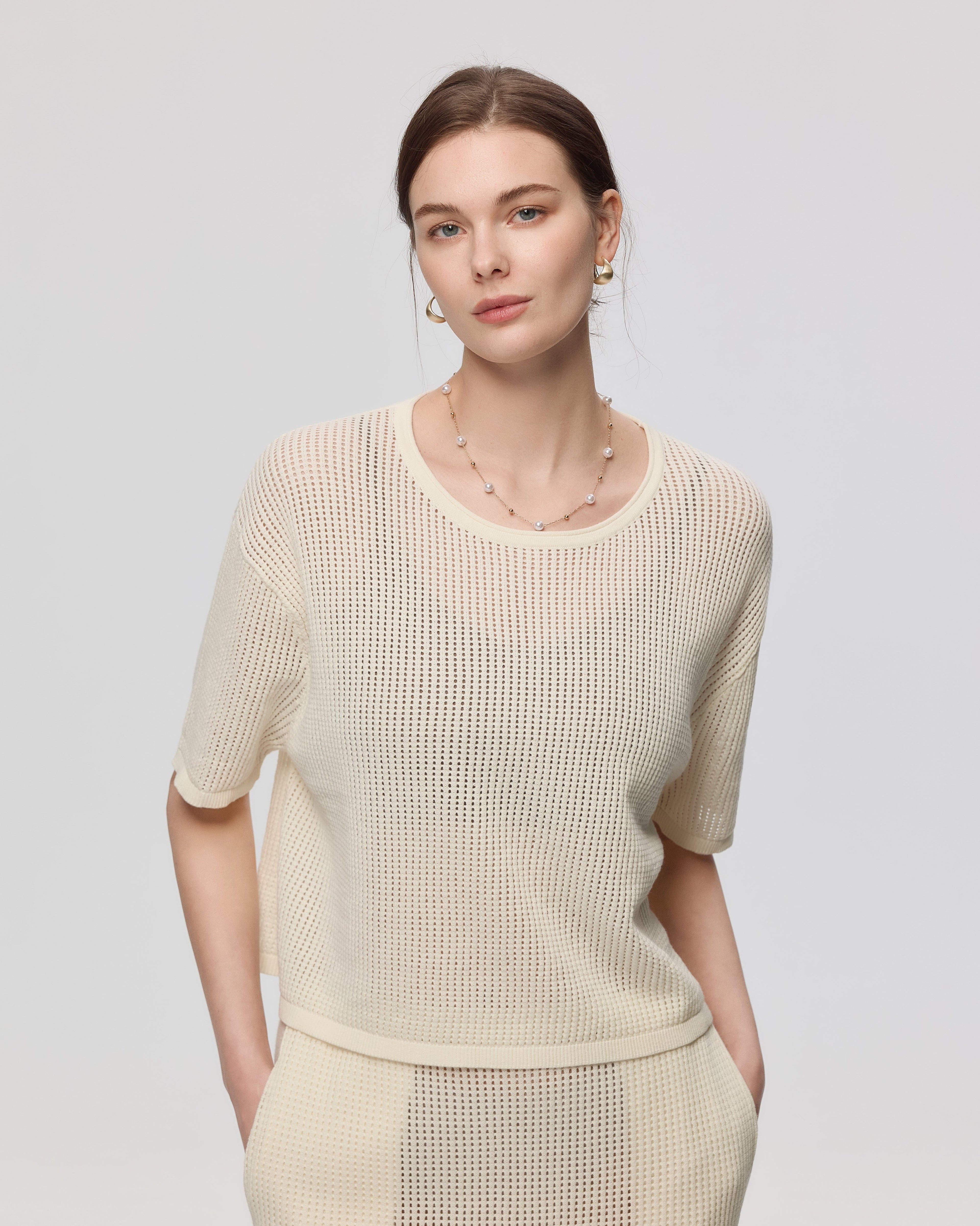 Marina Crochet Tee