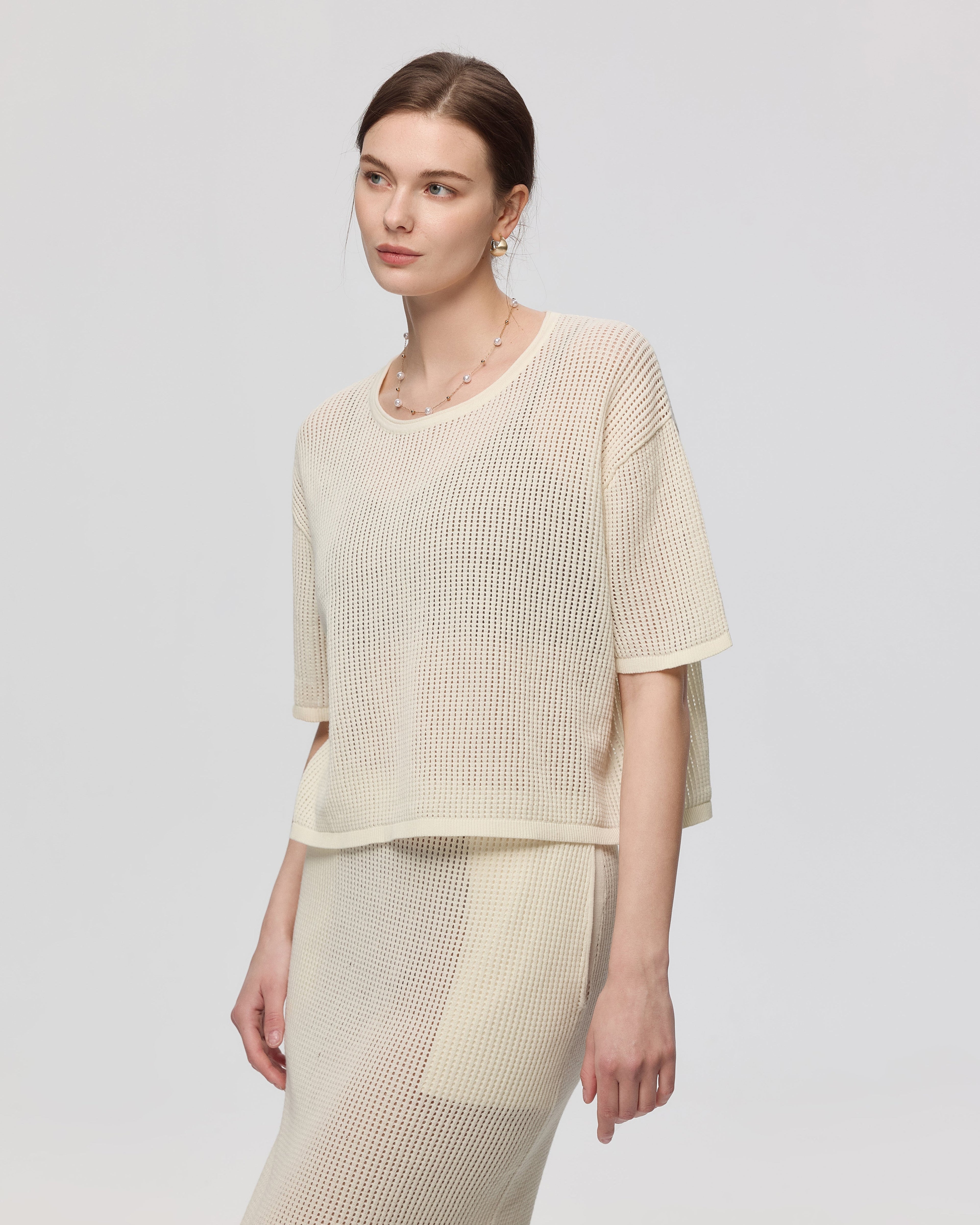 Marina Crochet Tee