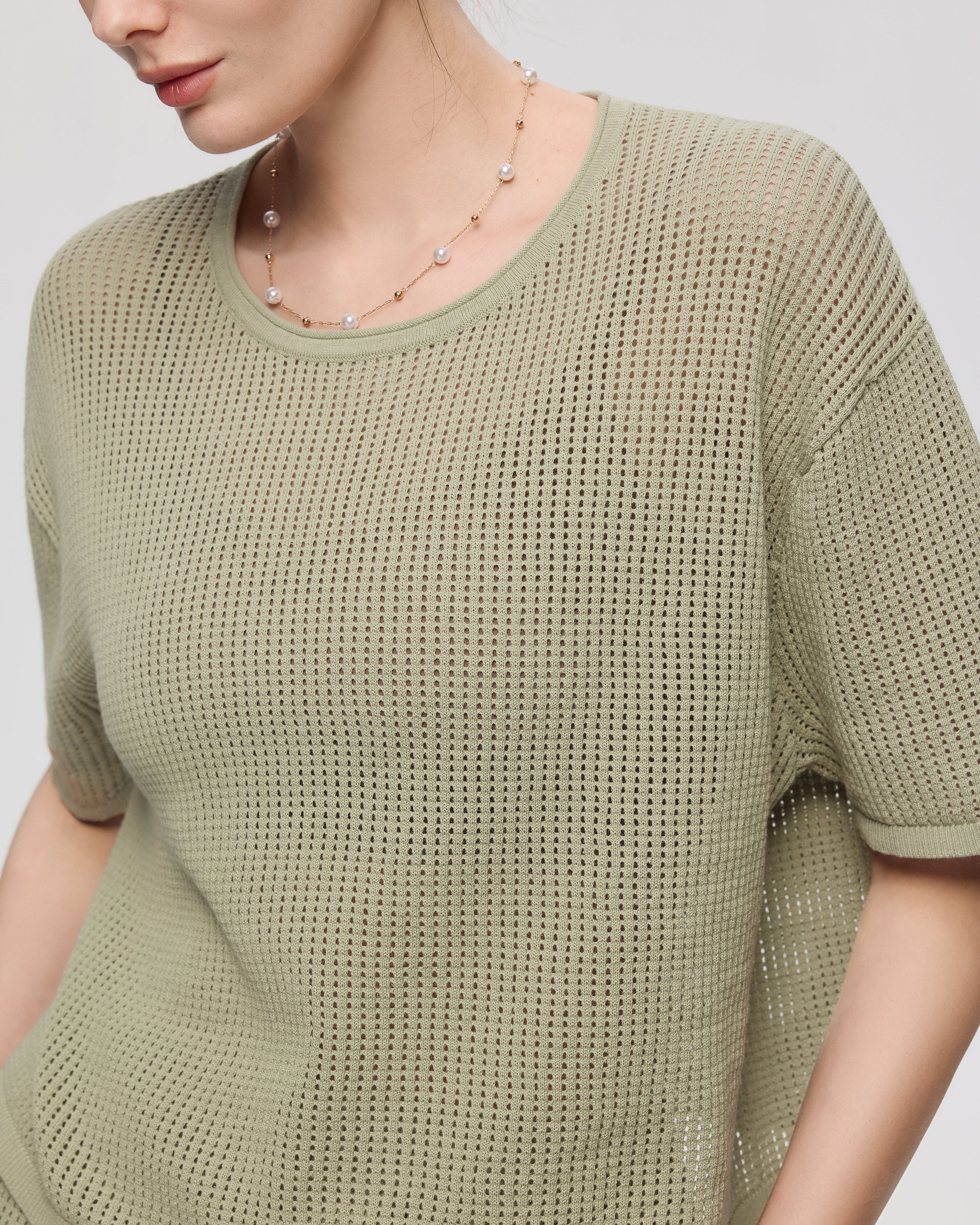 Marina Crochet Tee