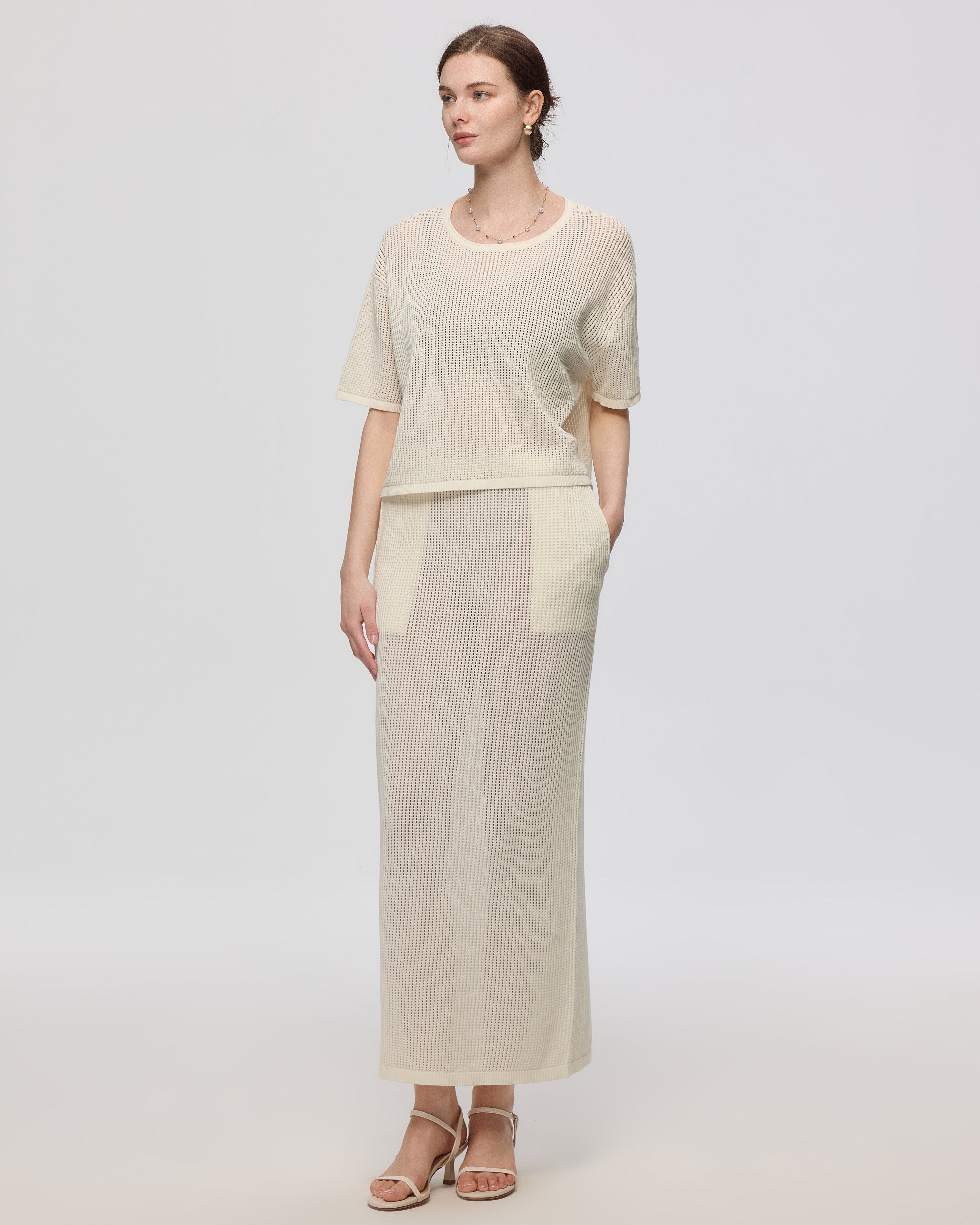 Marina Open Knit Skirt
