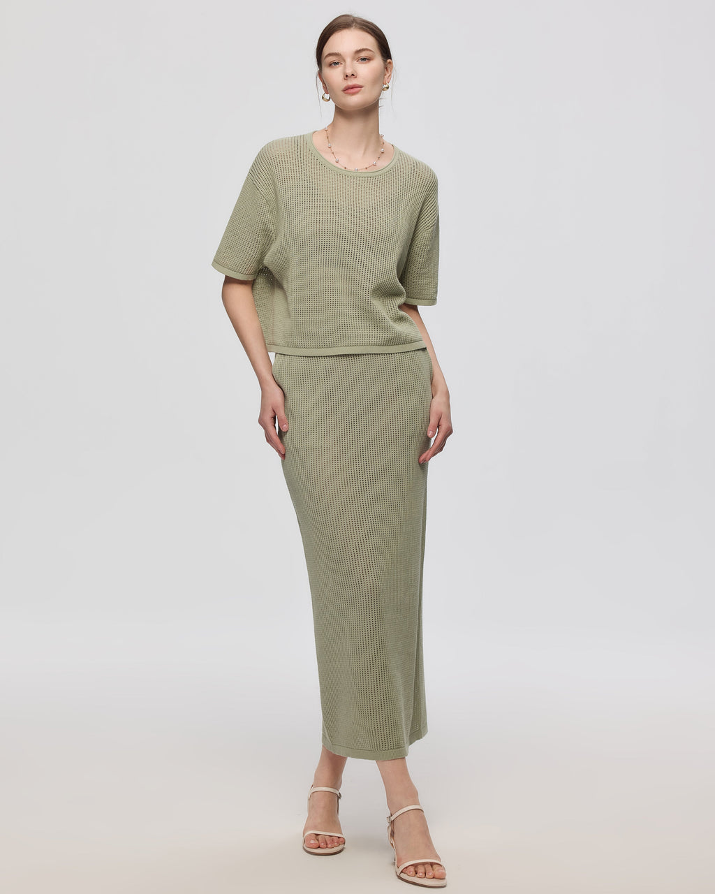 Marina Open Knit Skirt
