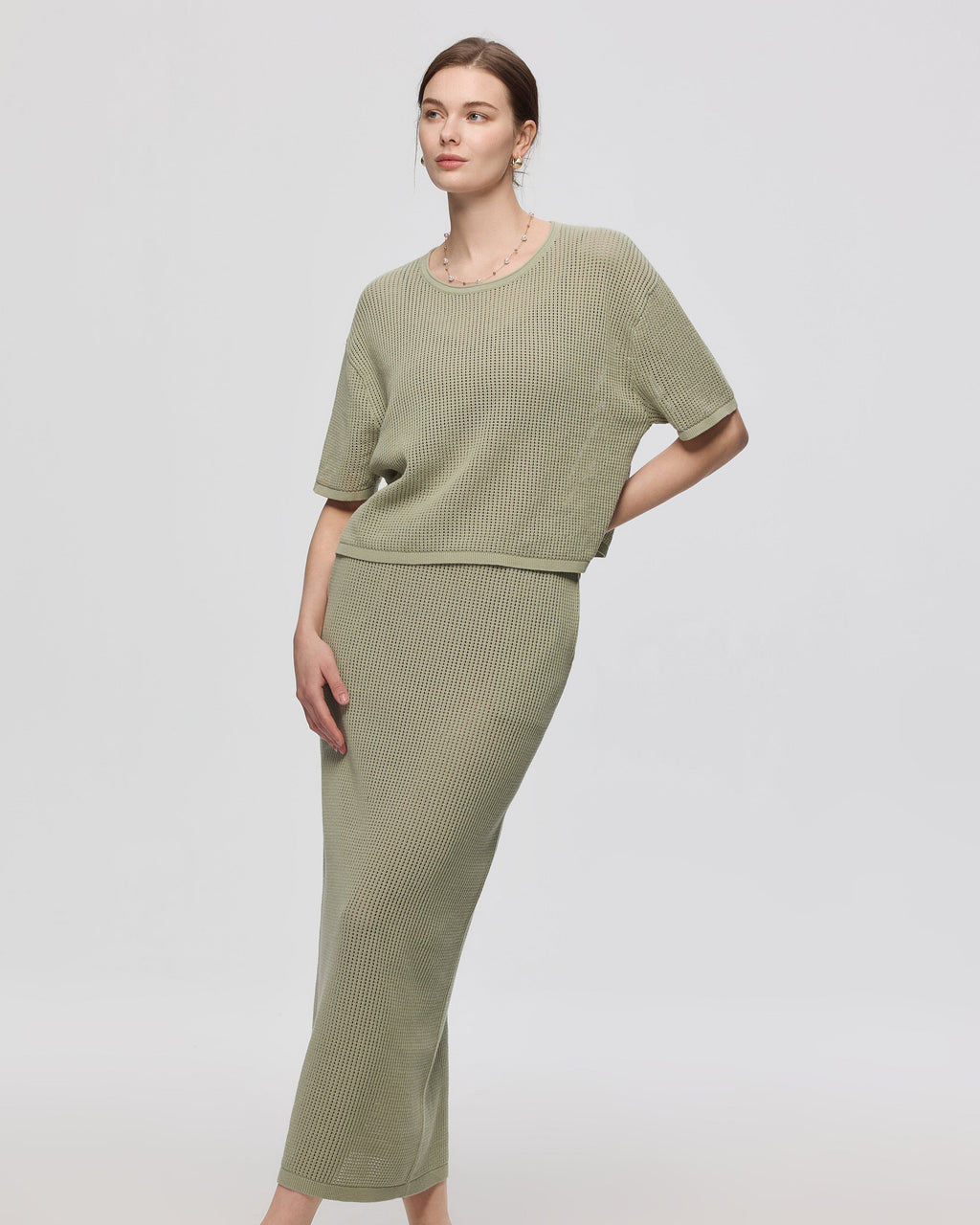 Marina Open Knit Skirt